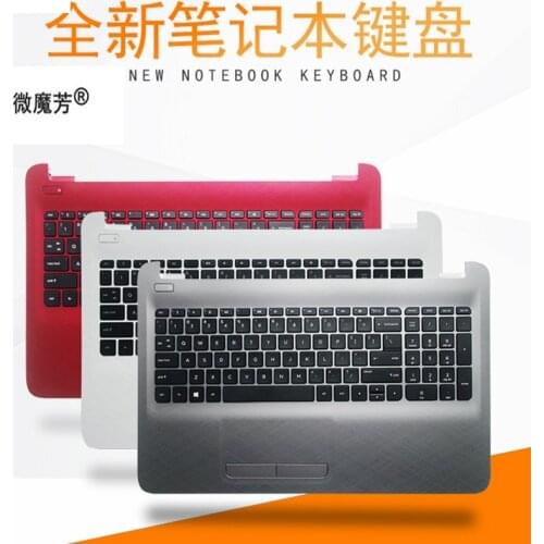 English NEW keyboard FOR HP HP 250 255 256 G5 G4 15-AC 15-AF Upper Case Palmrest Cover AP1EM000322 Touchpad
