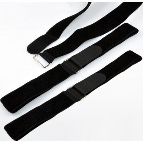 2014 New 10pcs/lot 3cmx30cm Hook Loop magic Tape with Metal buckle black voltage and buckle hook&loop cable tie