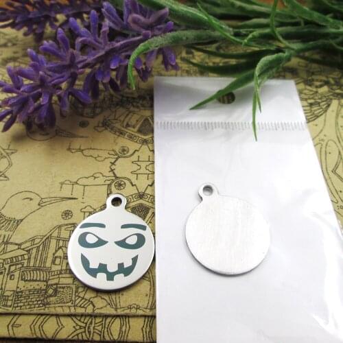 20pcs--"Jack Skellington faces13 "stainless steel charms more style for choosing DIY Charms pendants for necklace