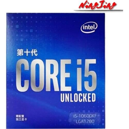 Intel Core i5-10600KF I5 10600KF 4.1 GHz Six-Core Twelve-Thread CPU Processor 65W 12M LGA 1200 Sealed new but without the cooler