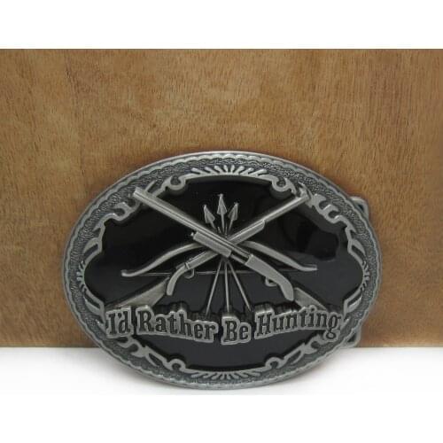 BuckleClub zinc alloy western hunting belt buckle jeans gift belt buckle FP-03059 pewter finish 4cm width loop drop shipping