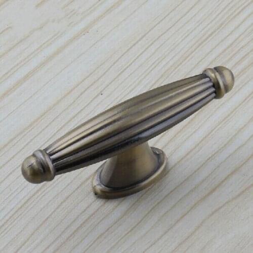 Kitchen cabinet handles Bronze Cupboard Knobs Antique Brass Zinc Alloy Drawer Dresser Wardrobe Furniture Handles Puls Knobs