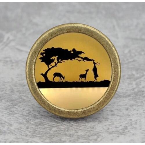 Tree Deer Knobs Dresser Knobs Handmade Drawer Handles Animal Cupboard Pulls knobs Kitchen Cabinet Knobs Furniture Hardware
