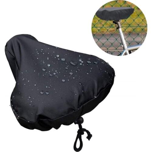 Drawstring Bicycle MTB Bike Seat Saddle Waterproof Protective Rain Cover Guard