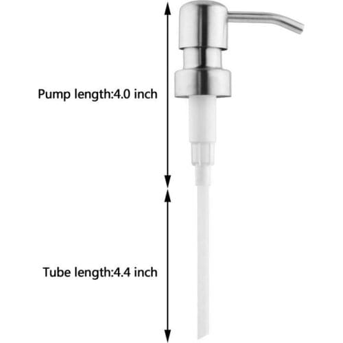 Soap Pump Stainless Steel Lotion Dispensers Pump Replacement for Bathroom Home HY99