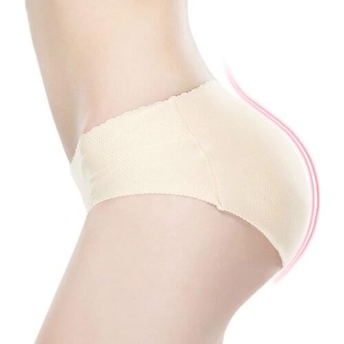 Seamless Padding Panties Lady Low Waist Sexy Bum Padded Butt Lifter Enhancer Hip Push Up Underwear Breathable Black Panties New