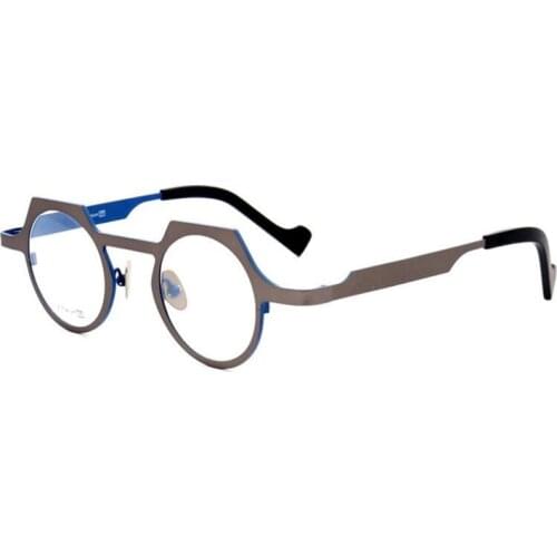 High Quality B-Titanium Glasses Frame Vintage Unisex Full Rim Optical Eyewear Clear Lens Goggle Prescription Myopia Eyeglasses