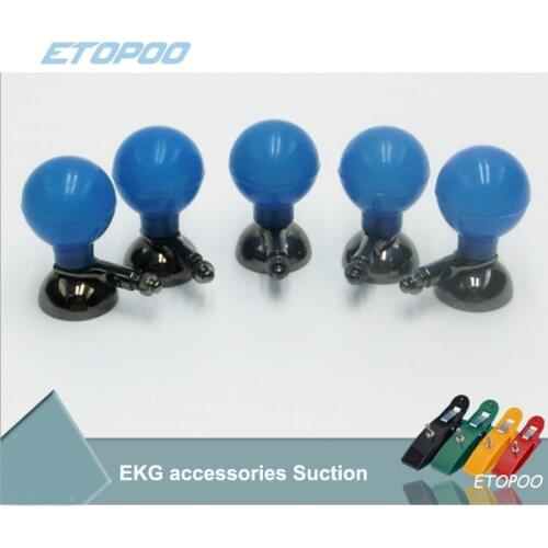 Adult/child EKG accessories Suction for snap banana clip 6pcs Nickel-plated EKG accessories Din 3.0 mm Banana 4.0 mm clip snap 4