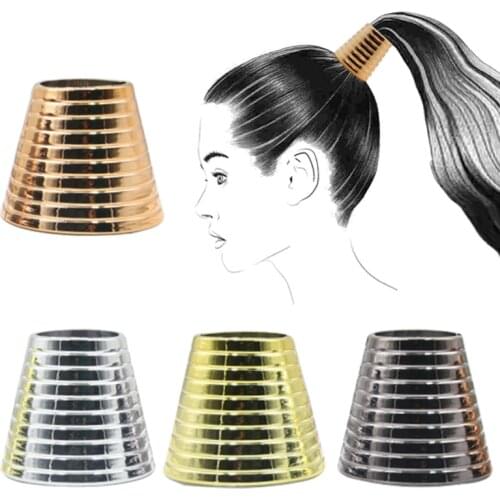 Imitation Metal Hair Deduction Sanding Punk Style Ponytail Holder Hairpins Hairpins Hair Accessories for Girls Women