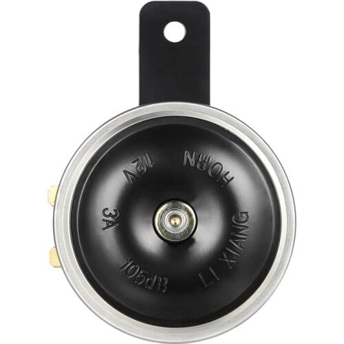 1 Pair 12V Motorcycle Electric Horn Plated Waterproof Loud Horn Motorbike Vehicle Classic Horn with Cover Universal