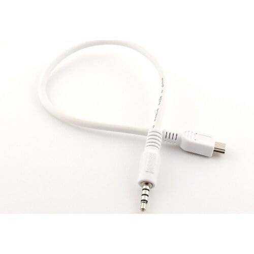 1x 3.5mm Stereo Male to Mini USB 5 Pin Male M/M Plug Audio Adapter Convertor Cable 30cm/50cm