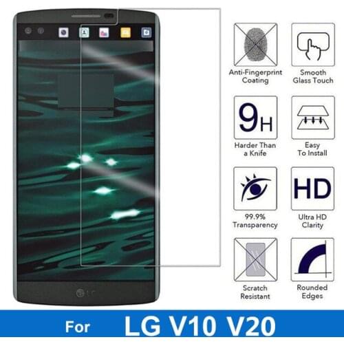 2.5D 0.3mm Premium Tempered Glass Screen Protector for LG V20 5.7" , For LG V10 Film Screen Protector Protective Glass Guard