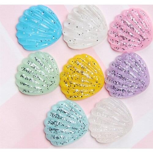 20pcs Magic Color Shell Sea Star Miniature Ornament Mini Toy Home Craft Fairy Bonsai Decor Cake Decoration DIY Accessories