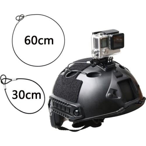 60cm/30cm Protective Rope Stainless Steel Lanyard Tether Safety Strap for GoPro Hero 7 6 5 4 Xiaomi YI SJCAM EKEN H9 Accessories