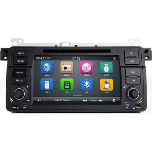AutoRadio 1 Din New Car DVD Player For BMW E46 M3 318/320/325/330/335 Rover 75 1998-2006 GPS Navigation BT Wifi