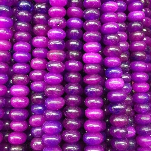 Free shipping Women Fashion Jewelry 4x6mm purple Jaspe Loose Beads G8890