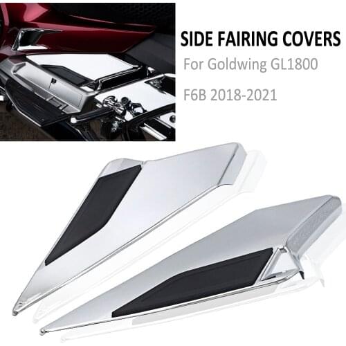 Motorcycle Side Fairing Covers Decorative Trims For Honda Gold Wing GL 1800 GL1800 F6B 2018 2019 2020 2021 Chrome Accessories