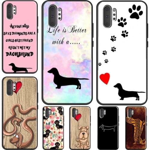Sausage Dog Dachshund Quotes Fundas For Samsung Galaxy S20 FE S21 Ultra Note 20 Note 9 S8 S9 S10 e Note 10 Plus Cover