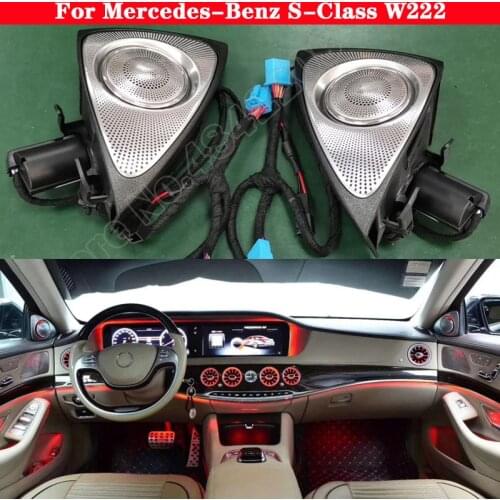 For Mercedes Benz W222 7/64 Colors Car Tweeter Ambient decorative Light S-Class Left Right Door Side Treble Speaker LED lamp