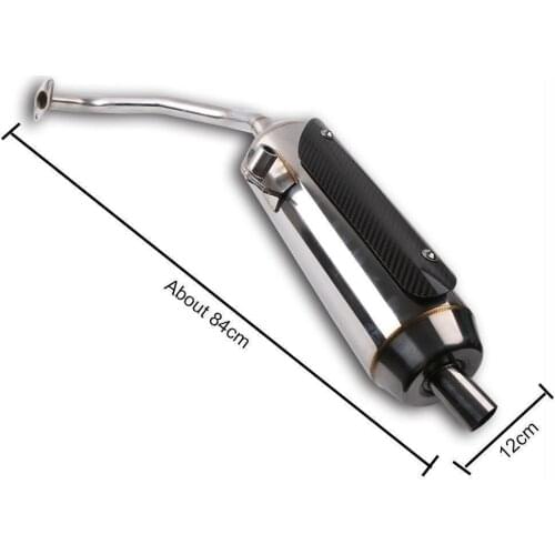 For YAMAHA NVX 155 NVX155 Aerox155 Aerox 155 Muffler Exhaust Escape Pipe Motorcycle Stainless Steel + Carbon Fiber