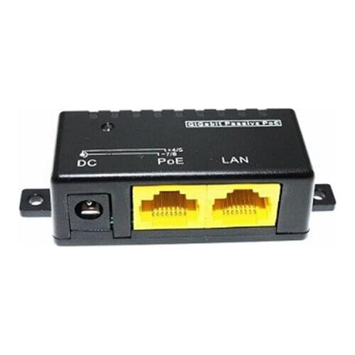 Gigabit simple combiner passive POE injector, IP camera power distributor, POE mounting adapter, power accessory module
