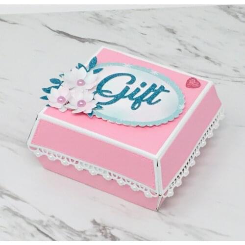 KLJUYP Hamburger Box Metal Cutting Dies Scrapbook Paper Craft Decoration dies scrapbooking 06223