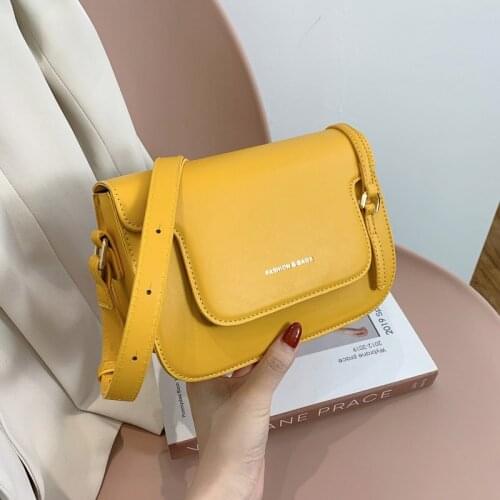 Sweet Girls Simple Crossbody Bags for Women 2021 Summer Small Fashion Shoulder Bag Ladies PU Leather Casual Clutch Purse Bolsa