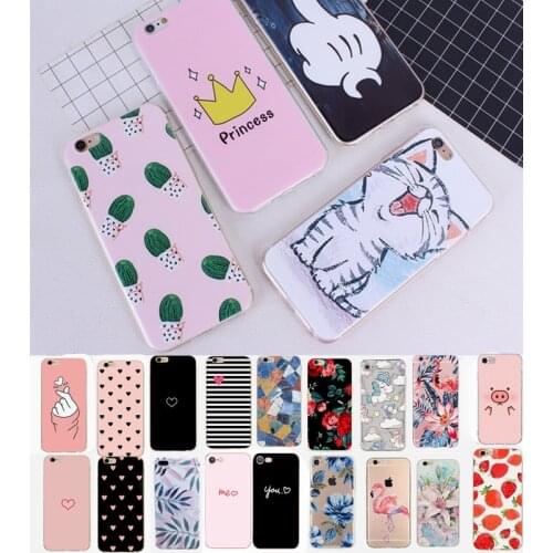 Phone Case Fashion For iPhone 7 Case for iPhone 5 5S SE 2020 6 6s 7 8 Plus X XS Case Woman Cover For Iphone 5 S 6 6 S Case Capa