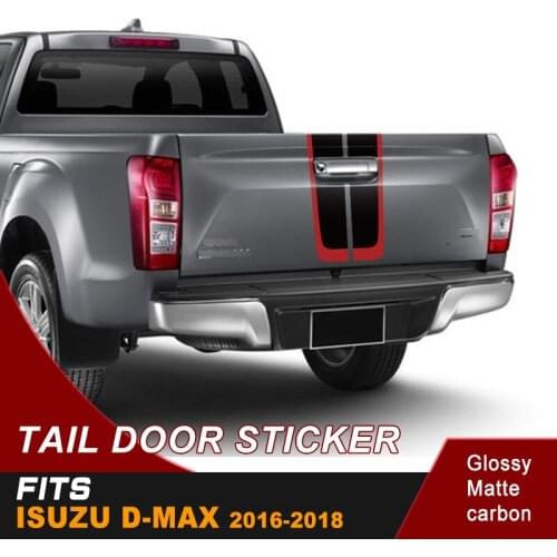 Tail gate car sticker off road decal two colors vinyl graphic sticker for dmax 2016 2017 2018