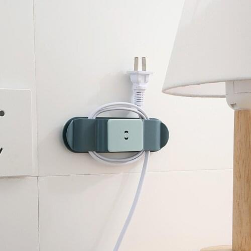 Non-Perforated Adhesive Bracket For Wall Board Winding Storage Mobile Bracket Desktop Wall Mounted Adhesive Wire Insert Plate Ho