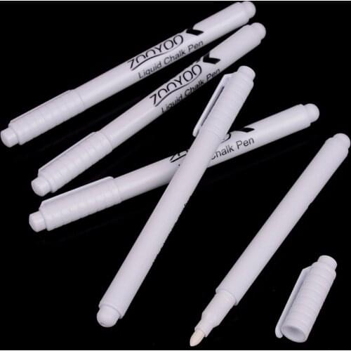 NEW 13.5cm 3Pcs White Liquid Chalk Pen Marker Chalkboard Blackboard Liquid Ink Pen Used On Chalkboard Window Erasable
