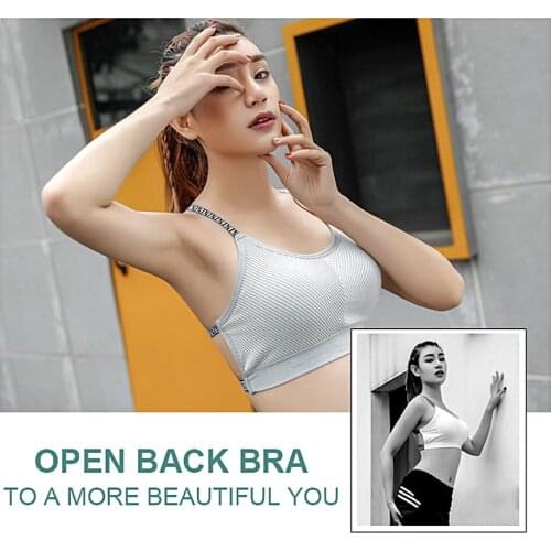 New two f silver Suspenders Open back bra Seamless chest wrap Rib bottomed vest Suspender underwear