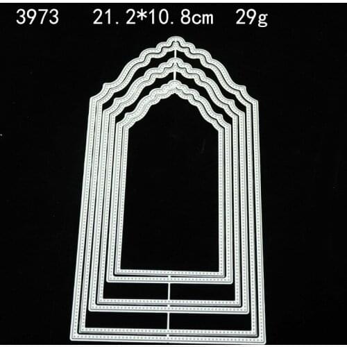 NEW Cut Die Box Frame Polygon Badge Irregular Scrapbooking Paper DIY Greeting Card Border Design Cutting Dies Handcrafts Stencil