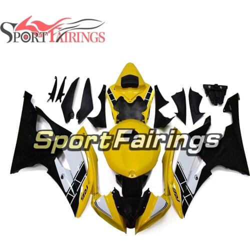 Complete Fairings For Yamaha YZF 600 R6 2008 - 2016 14 15 16 09 10 12 13 Injection Plastic Motorcycle Bodywork New Yellow Black