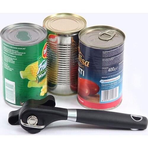 Manual Can Opener Tin Can Opener Safety Cut Lid Smooth Edge Side Stainless Steel