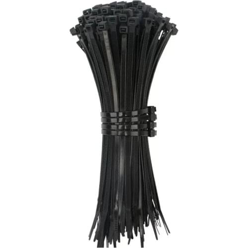 4x150 4x200mm 100pcs Self-Locking Plastic Nylon Wire Cable Zip Ties Black Cable Ties Fasten Loop Cable Various specifications