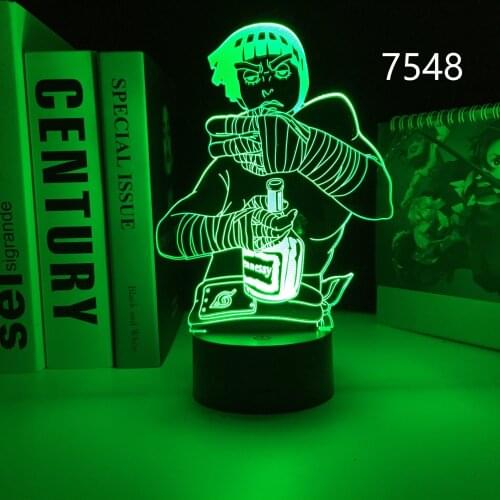 3D LED Night Light Anime Figure Acrylic Table Lamp for Child Bedroom Decoration Nightlight Home Atmosphere Lamp Birthday Gift