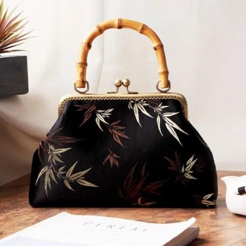 Vintage Fashion Women Wood Hand Chic Lady Bag Chain Shoulder Crossbody Bags 2021 NEW Womens Handbags Purses