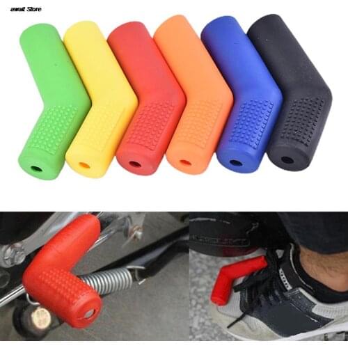 1Pcs Shift Rod Black/Green/Blue/Red/Yellow/Orange Rubber Protective Sleeve Of Motorcycle Shift Lever Cover