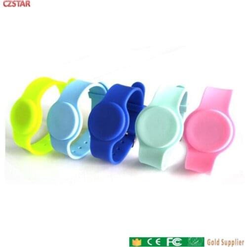 125kmhz tk4100 chip RFID Silicone Wristbands Adjustable Watch Type Silicone RFID Wrist Strap RFID Tag waterproof