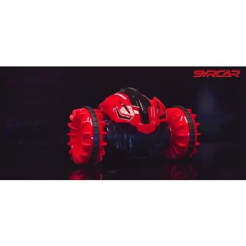 2.4G spin roll over remote control car children toys amphibious rc stunt car