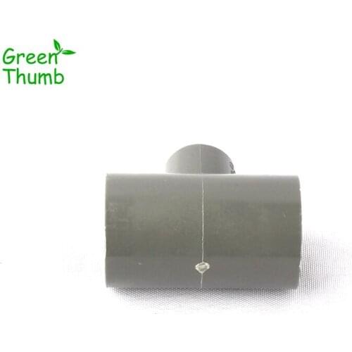 20pcs Inner Diameter 20mm to 32mm PVC 3 Way Connectors Garden Irrigation Water Pipe PVC Reducing Tee Connector