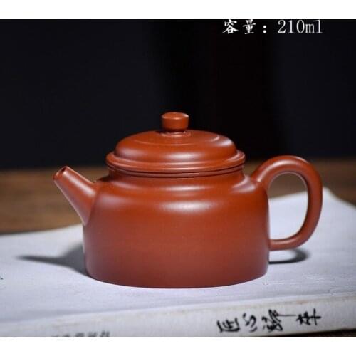 210ml Authentic Zisha teapot Yixing original mine famous Dahongpao handmade teapot chinese Kung Fu tea table gift