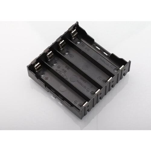 4Slots 18650 Battery Plastic Battery Holder/Case Storage Box For 4*3.7V 18650 Lithium Battery With 8 Pin