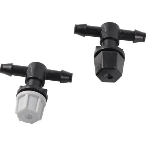 5 Pcs Sprayer Nozzle With 4/7mm Tee Cooling Humidification Watering Landscaping Atomization Nozzles Garden Irrigation Sprinkler