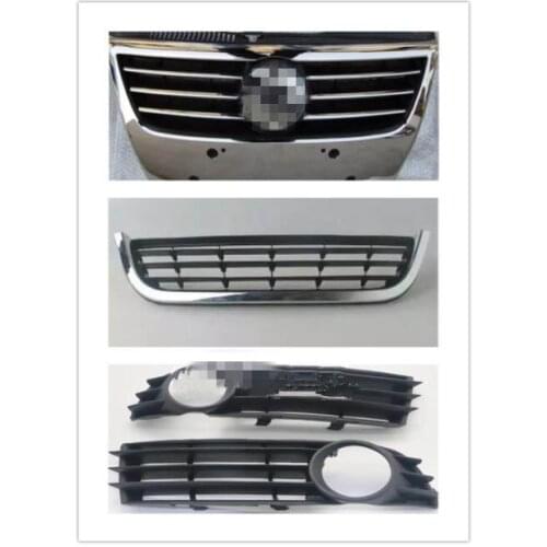 ABS Original uthentic car Front Grille Around Trim Racing Grills Trim for Passat B6 2006-2012 Car styling