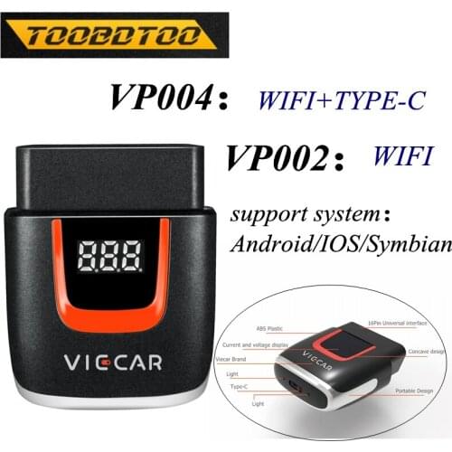 Viecar VP002 VP004 ELM327 V2.2 WIFI ELM 327 for Windows 7/8, Android, iOS, Symbian WiFi OBD2 Car Diagnostic Auto Tool