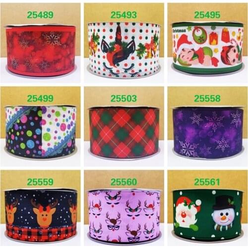 Free shipping 10 yards cartoon printed grosgrain ribbon 25489
