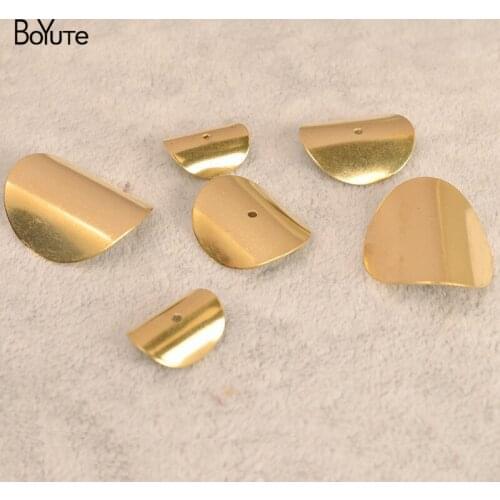 BoYuTe (200 Pieces/Lot) Metal Brass Sheet Curve Diy Hand Made Jewelry Accessories