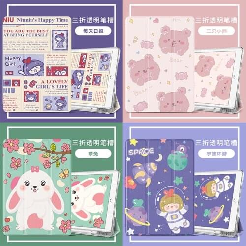 Case for iPad 10.2 Leather Cover for iPad Air 3 Air 2 1 9.7 inch 6th 7th Generation 10.5 Pro 11 2020 Case with Pencil Holder